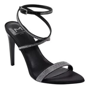 Marc Fisher Ltd Women's Cammile Strappy Dress Sandals, Black, 8M NWT